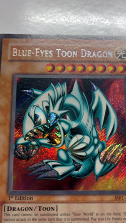 USA Seller Yugioh Blue-Eyes Toon Dragon MRL-000 Secret Rare 1st Edition LP - Image 2