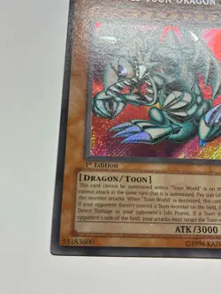 USA Seller Yugioh Blue-Eyes Toon Dragon MRL-000 Secret Rare 1st Edition LP - Image 5