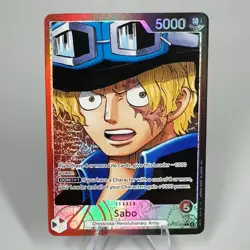 One Piece TCG English Sabo OP13-004 Carrying on His Will Alt Art Foil M/NM - Image 1
