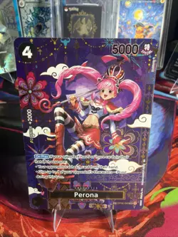 In Hand! One Piece Perona OP06-093 OP14 SP English Alt Art The Azure Sea's Seven - Image 1
