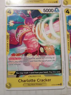 X4 Charlotte Cracker Playset ST20-002 Starter Deck 20 One Piece TCG - Image 2