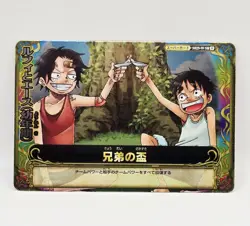 One Piece OnePy Berry Match Bandai Luffy & Ace Super Rare S025-W - Image 1