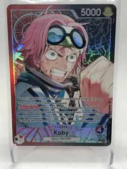 One Piece A Fist Of Divine Speed Koby OP11-001 Leader Alt Art English - Image 1