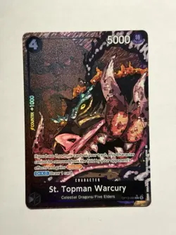 One Piece St. Topman Warcury Alt Art #OP13-089 Foil Carrying On His Will NM - Image 1