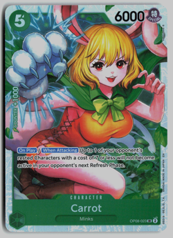 Carrot OP08-023 One Piece TCG PRB02 The Best Vol 2 Foil SR Reprint - Image 1