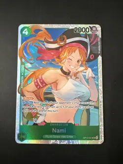 Nami OP14-031 The Azure Sea's Seven SR Foil One Piece English - Image 1