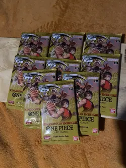 One Piece Booster Pack Kingdoms Of Intrigue Op-04boostwr Pack x9 - Image 1