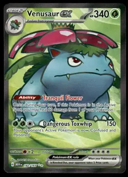 Pokemon Cards Venusaur ex 182/165 151 Ultra Rare NM - Image 1