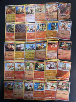30x Pokemon Growlithe Arcanine V EX Card Lot - Holo Rare Promo Vintage Cards - Image 1
