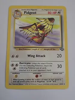 Pidgeot 24/64 Jungle Set Rare Non Holo Pokemon Card - Image 1