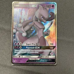 Mewtwo GX 72/73 Shining Legends Holo Pokemon Card - Image 1