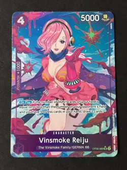 ONE PIECE Vinsmoke Reiju OP06-069 Alternate Art - The Best- Foil Card English - Image 1