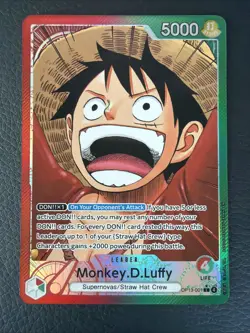 One Piece TCG OP13-001 Monkey D. Luffy Alt Art Leader AA Card Game CCG English - Image 1