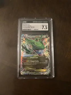 Rayquaza EX Roaring Skies 75/108 Holo Ultra Rare Pokemon Card CGC 7.5 NM+ 2015 - Image 1