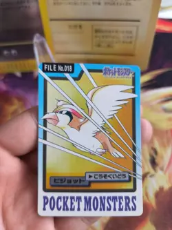 Pokemon Karte Card Pocket Monsters Carddass 1997 japanese Pidgeotto Exc+ Tauboga - Image 2
