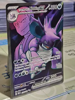 Ultra Rare Team Rockets Nidoking 216/182 Pokemon Card Destined Rivals NM-MT 2025 - Image 3