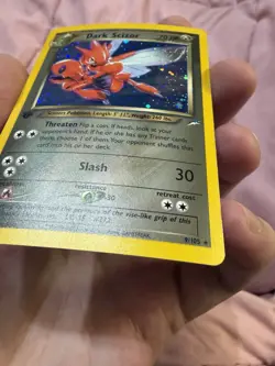 Dark Scizor - 9/105 - Pokemon Neo Destiny 1st Edition Holo Rare Card MP - Image 4