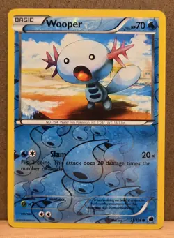 Wooper BW Plasma Freeze 21/116 common Reverse Holo NM - ungraded Pokemon Card - Image 1