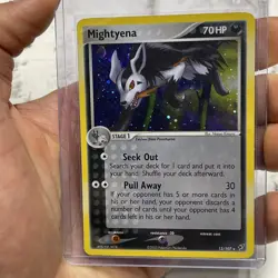 Pokemon Card - Mightyena Deoxys 12/107 Holo Rare LP Lightly Played Nintendo TCG - Image 1