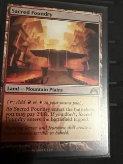 MTG Magic the Gathering Sacred Foundry Card Gatecrash - Image 1