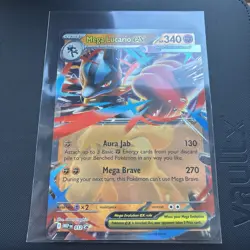 Mega Lucario ex - JUMBO CARD Black Star Promo MEP en 012 - MINT - Pokemon - Image 1