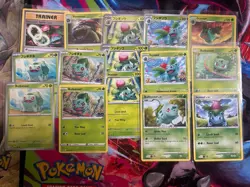 Grass Starter Pokemon Collection Lot Of 91 Unique Cards E-Reader Vintage Lot - Image 1