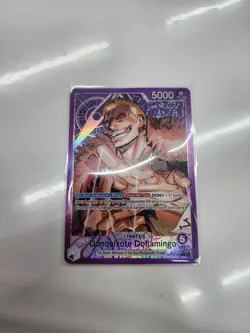 Op14-060 - Donquixote Doflamingo Leader Alt Art One Piece Card English, Mint - Image 2