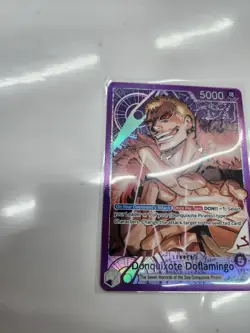Op14-060 - Donquixote Doflamingo Leader Alt Art One Piece Card English, Mint - Image 3