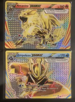 Pokemon TCG XY Promo Set- Arcanine Break & Empoleon Break Cards - Image 1