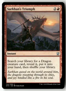 #154 - Sarkhan's Triumph - Uncommon WB2 U Lightly played - Image 1