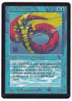 Lord Of Atlantis -Beta Edition -MP #1 - MTG -FREE SHIPPING! - Image 1