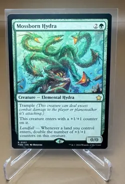 MTG Foundations Mossborn Hydra #107 R 0107 Regular Non-Foil NM/M - Image 1