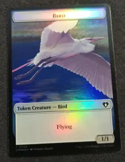 Bird / Phyrexian Myr Token - Foil - CMM - MTG - NM - EN - 0004/0044 - Image 1