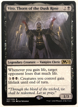 MTG Vito, Thorn of the Dusk Rose Core Set 2021 127/274 NM - Image 1
