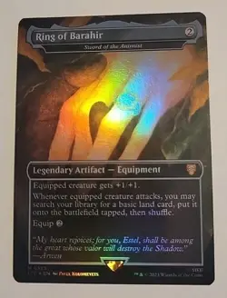 MTG Ring Of Barahir Sword of The Animist Borderless Foil Lord of The Rings 0355 - Image 1