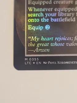 MTG Ring Of Barahir Sword of The Animist Borderless Foil Lord of The Rings 0355 - Image 2