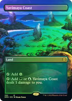 MTG FOIL Yavimaya Coast - Dominaria United #382 - Image 1