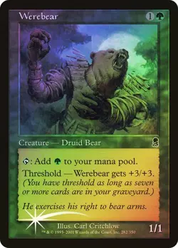Odyssey MTG FOIL Werebear Magic - Image 1