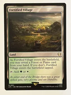 Fortified Village Commander: The Lord of the Rings Non-Foil MTG NM - Image 1