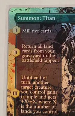 Summon: Titan (Borderless) Final Fantasy Foil - Image 3