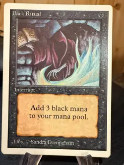MTG Magic the Gathering Unlimited Edition Dark Ritual - Image 1