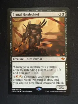 Brutal Hordechief 64 - M - Fate Reforged - Normal - MTG - LP - Image 1