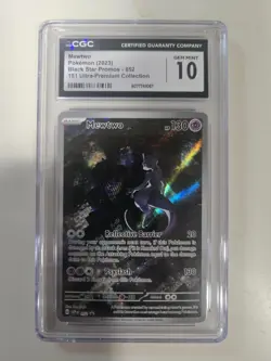 Pokemon CGC 10 Mewtwo Black Star Promo - 151 Ultra Premiuum Collection #052 - Image 1