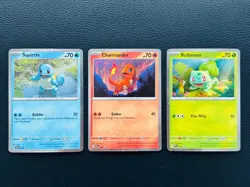 Bulbasaur Charmander Squirtle 046 047 048 151 Poster Collection Pokemon Cards - Image 1