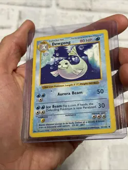 Pokemon TCG Dewgong Base Set 25/102 Regular Shadowless Uncommon MP Nintendo TCG - Image 2
