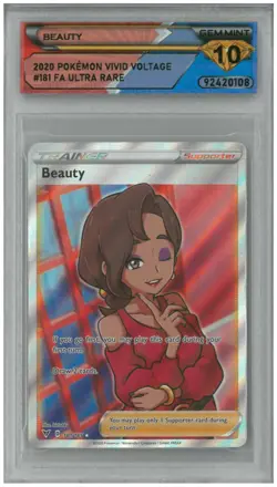 2020 Pokemon Vivid Voltage BEAUTY #181 FA Ultra Rare 💎 DSG 10 Gem Mint - Image 1