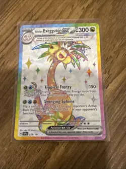 Pokemon TCG Alolan Exeggutor EX 225/191SV08: Surging Sparks Holo Ultra Rare - Image 3