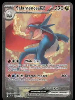 Pokemon Cards Salamence ex 187/159 Journey Together Special Illustration NM *1 - Image 1