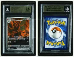 2023 POKEMON OBF EN-OBSIDIAN FLAMES ILLUSTRATION RARE #205 SCIZOR BGS 9.5++++ - Image 1