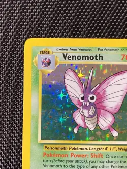 Venomoth 13/64 No Symbol Error Jungle Set Holo Unlimited Pokemon TCG LP/NM - Image 2